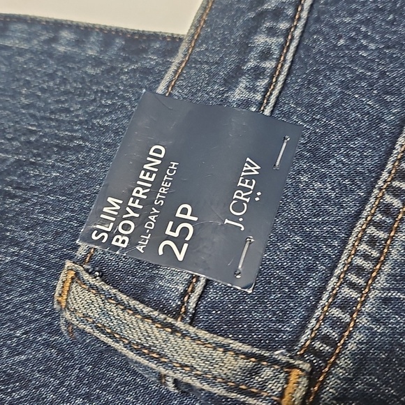 J. Crew Slim Boyfriend Blue Jeans Size 25P Petite NWT - Picture 5 of 7